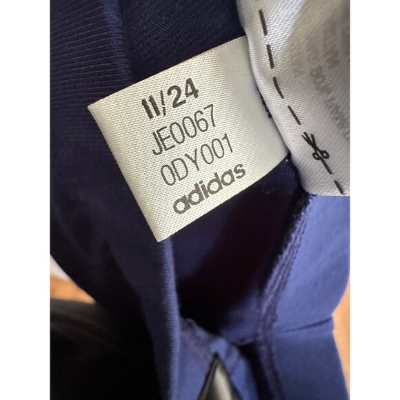 Adidas Men’s Medium Navy Track Pants – Slim Fit 3-Stripes NWT - Picture 4 of 7